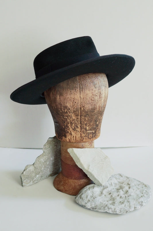 Black Fitz Roy Fedora - Straumbergs Hats