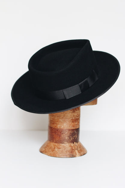 Black Fitz Roy Fedora - Straumbergs Hats
