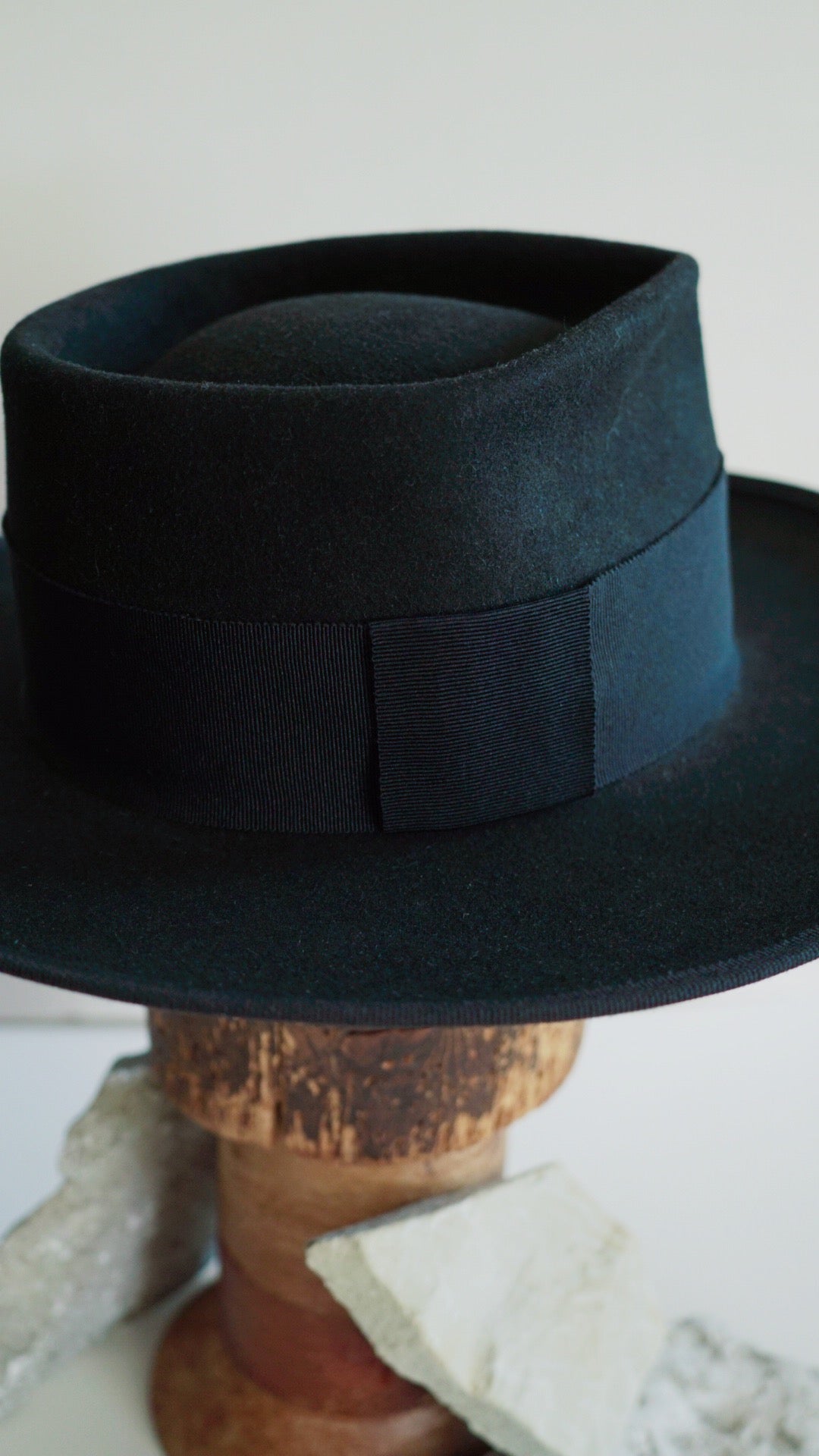Black Fitz Roy Fedora - Straumbergs Hats