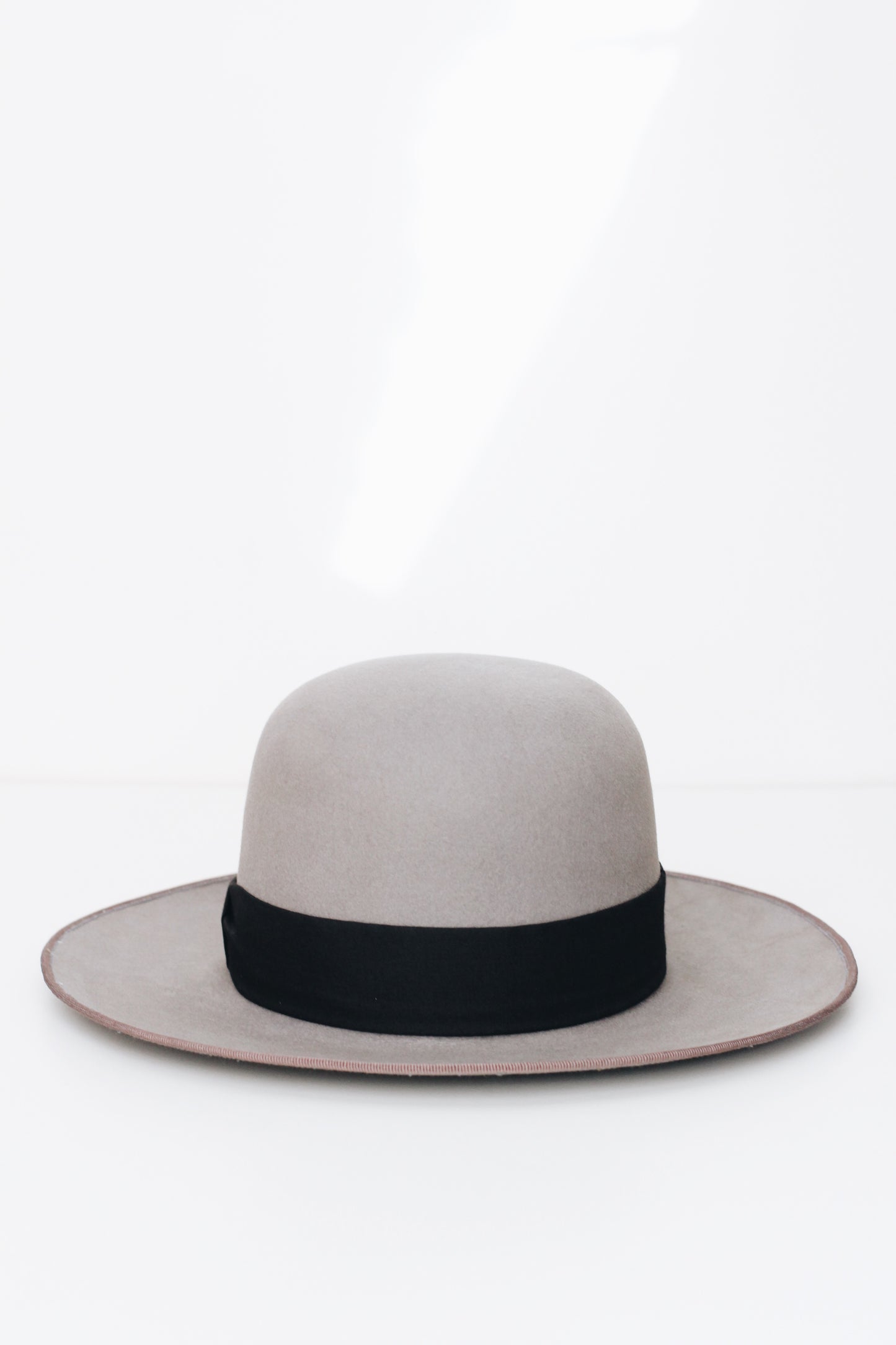 Grey Fuji Wide Brim Round Crown Hat - Straumbergs Hats