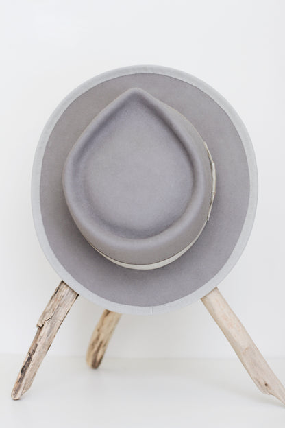 Grey Fitz Roy Fedora - Straumbergs Hats
