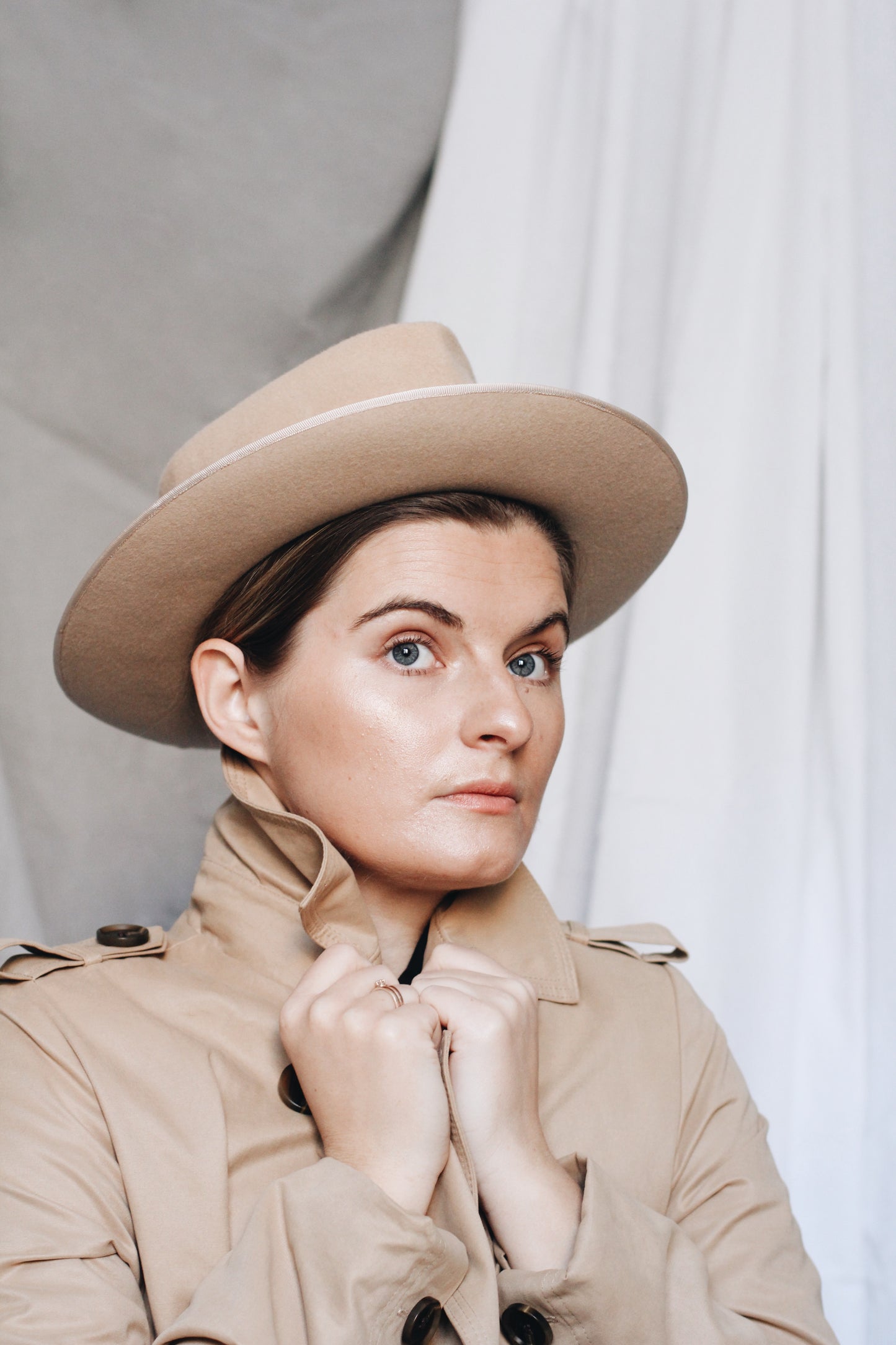 Beige Fitz Roy Fedora - Straumbergs Hats